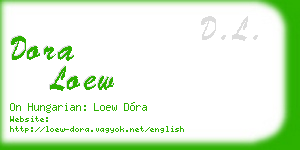 dora loew business card